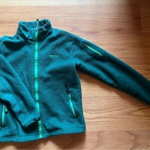 Marmot Green Fleece Kids Jacket large